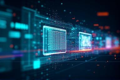 Abstract visual representing future video technology