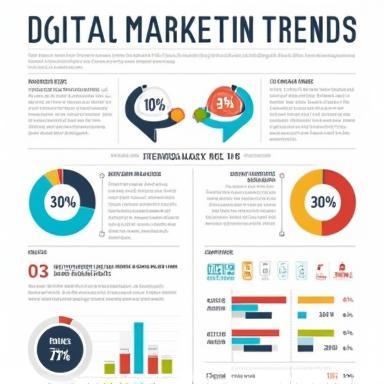 Section of an infographic about digital marketing trends