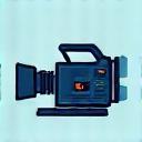 Professional video camera icon